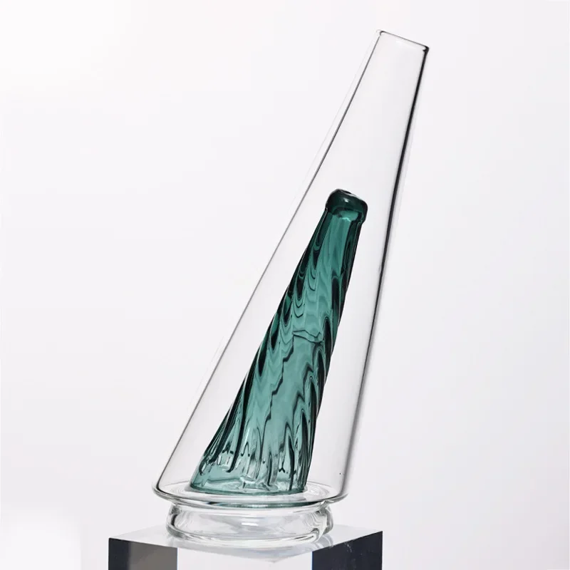 

New hookah accessories Threaded volcano head glass accessories Glass hookah filter cigarette holder