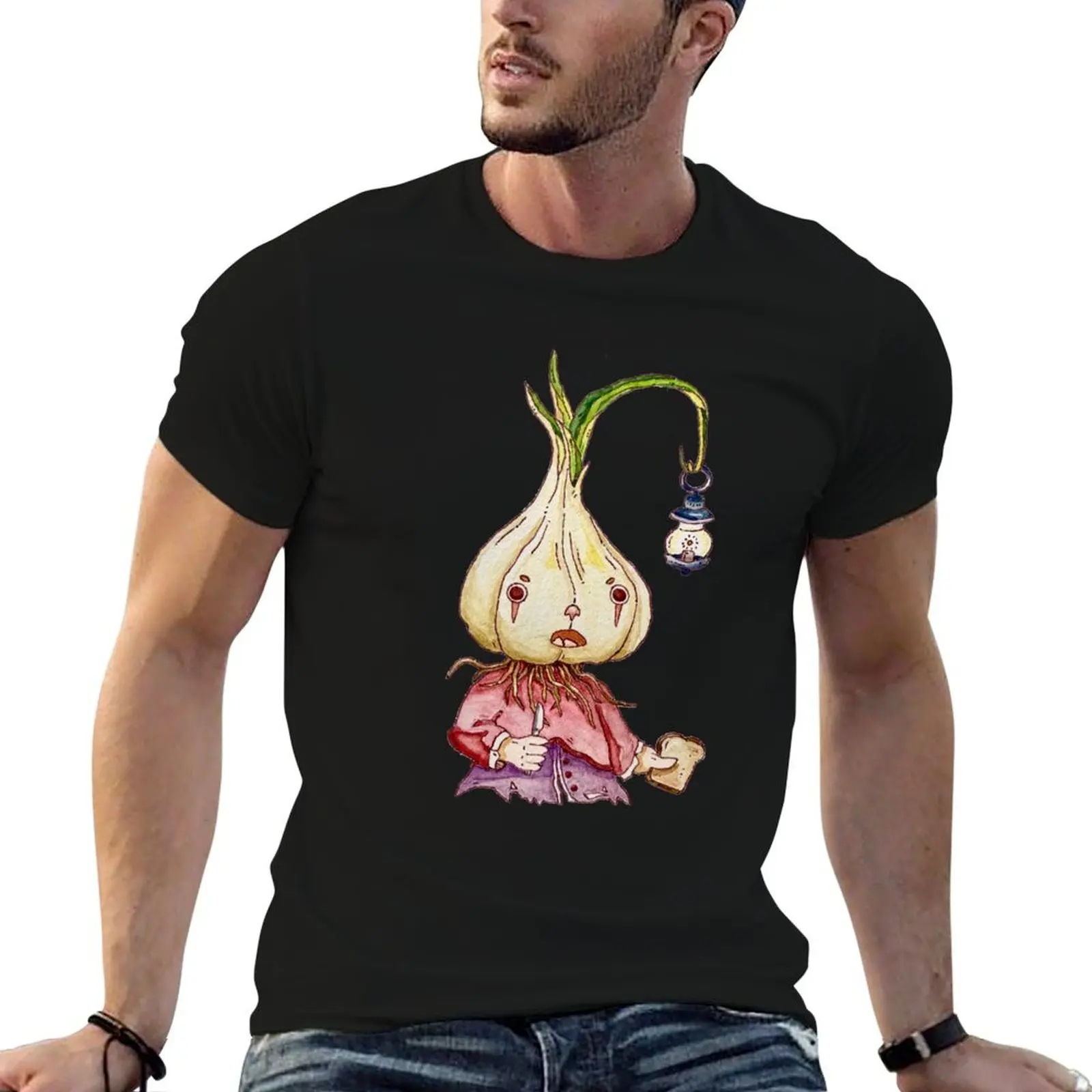 

Garlic Ghost T-Shirt t shirt man designer anime tshirt t shirts cotton 100% T-Shirt
