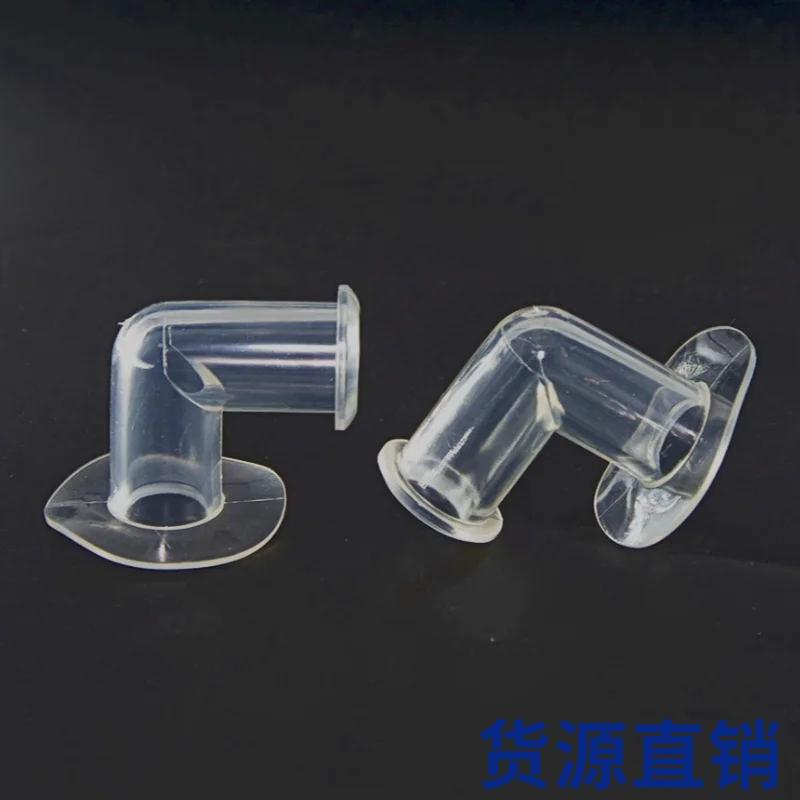 Boquilla de aire de codo de PVC de 10 piezas, junta de tubo de onda, codo de junta de PVC, avión de cola diagonal de PVC