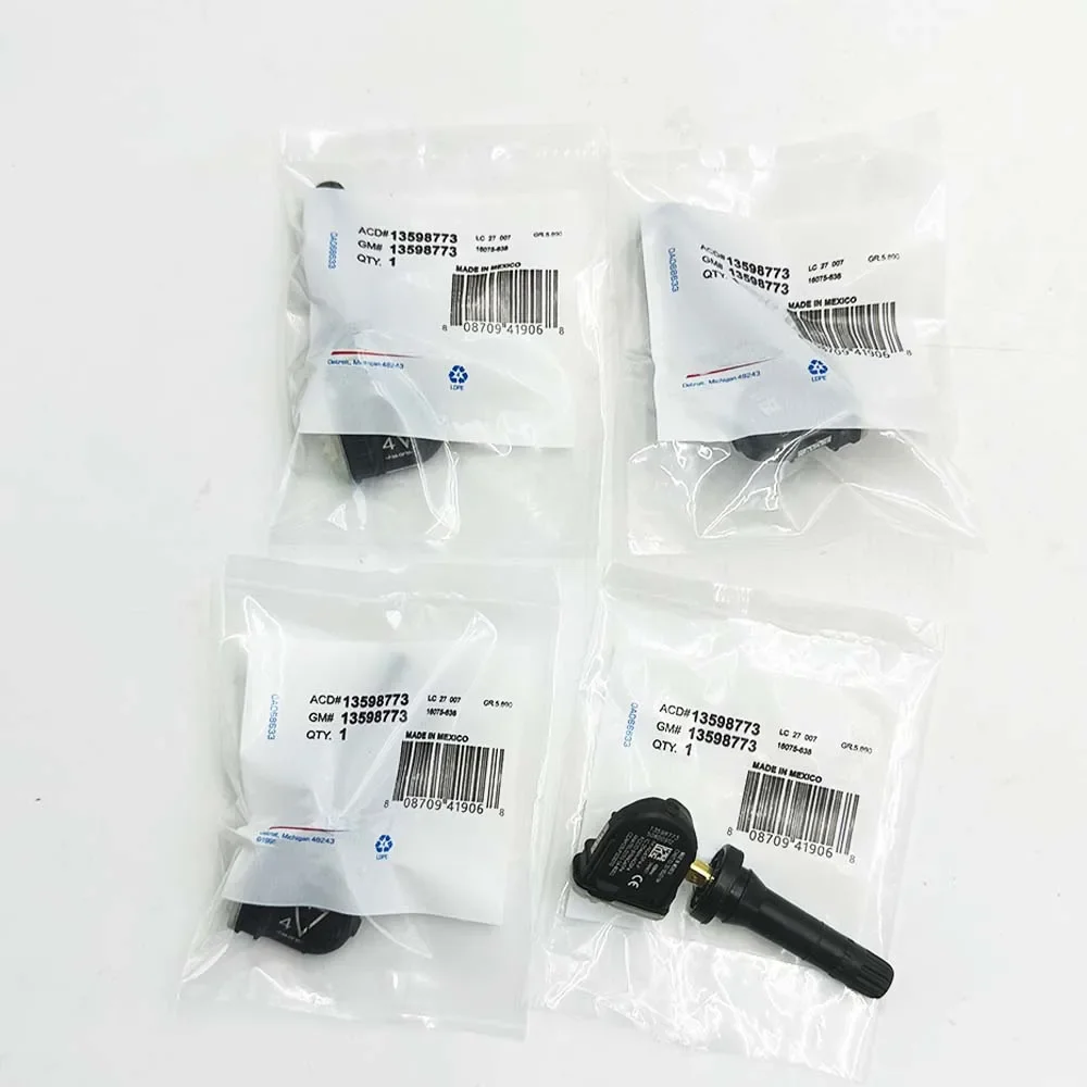 4Pcs   LaCrosse Regal  CT6  Camaro Cruze Malibu Volt 433MHz TPMS  13598773 13516165