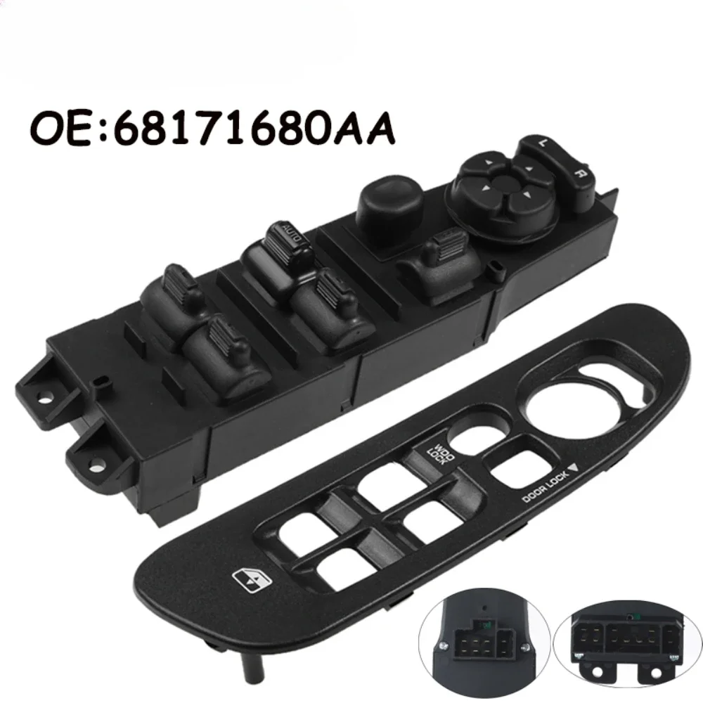 Electric Window Door Master Control Switch For 2002-2010 Dodge Ram 68171680AA 56049805AB 5HZ71XDVAEHEI 68171680AB 56049805AA