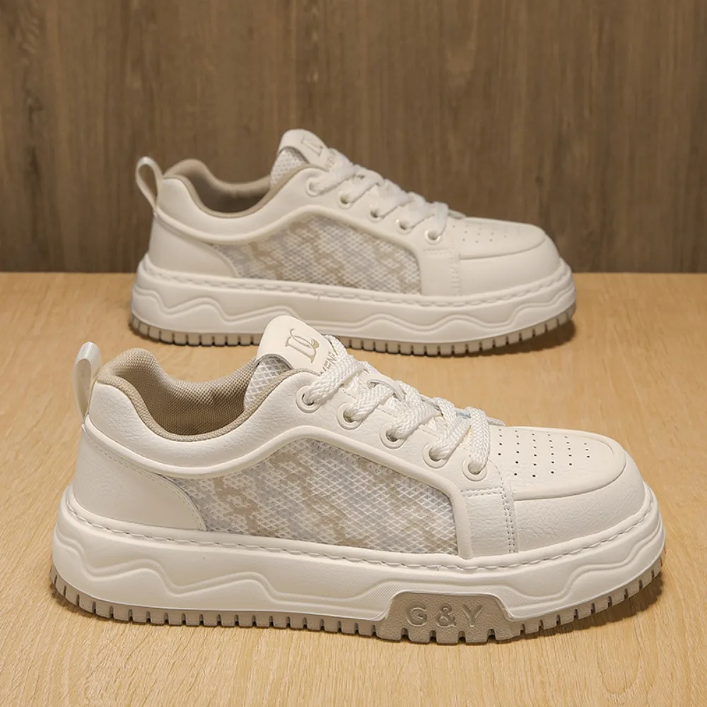 

LY260 Men's White Casual Sneakers Breathable Versatile Board Shoes