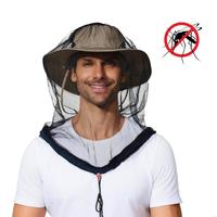 Netting for Women Men Outdoor Fishing Face Mask Hood for Camping Hiking Gardening Mosquitoes Head Net Insect Shield 24BD
