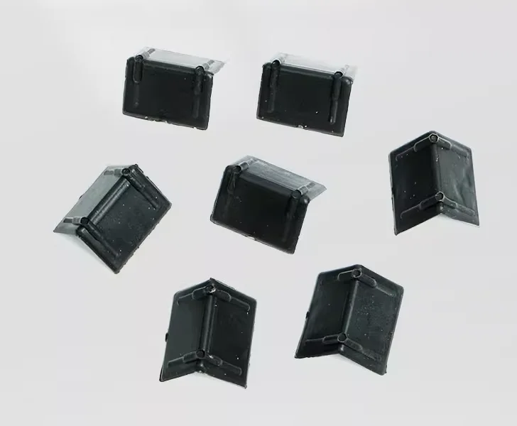 1000Pcs/Lot Black Merchandise Plastic Tie Down Strapping Tape Edge Protector Pack Corner Bracket Packing Material