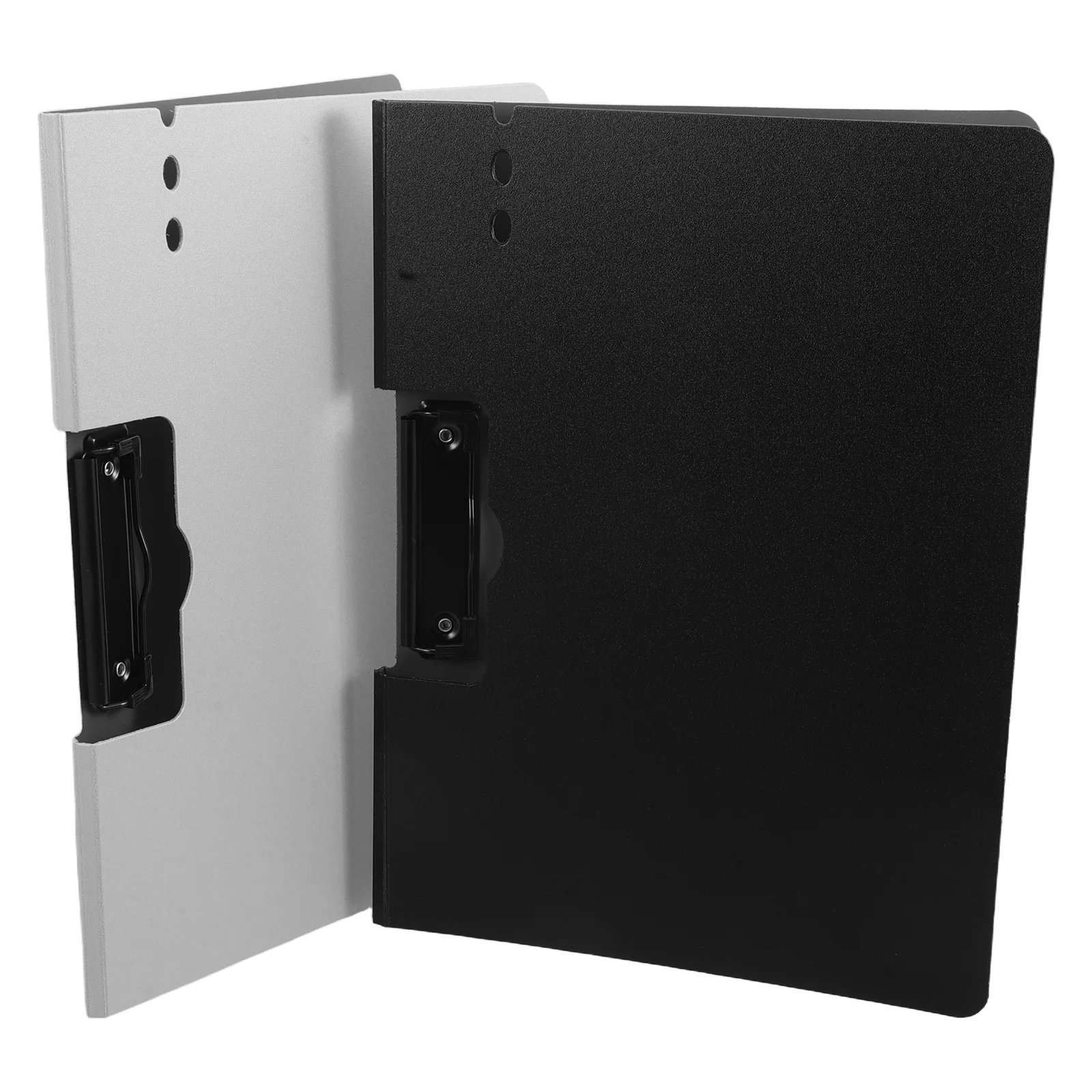 2PCS A4 File Folder with Metal Side Clip - Waterproof & Dustproof PP Foam Document Holder, Strong Clamp Multi-Purpose Organizer