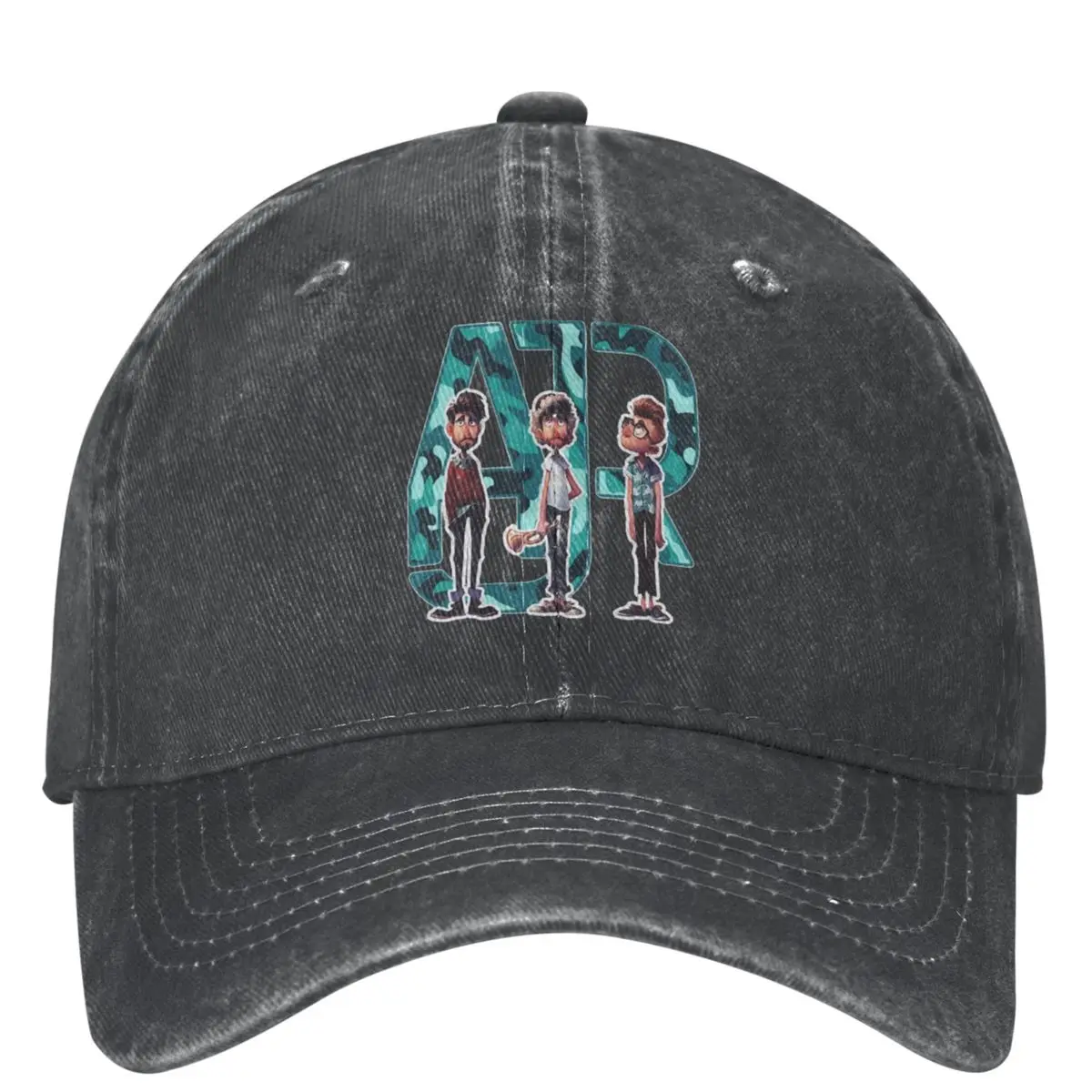 Unisex Ajr Tour Merch Band Singer Baseball Caps Fashion Distressed Denim Dad Hat Adjustable