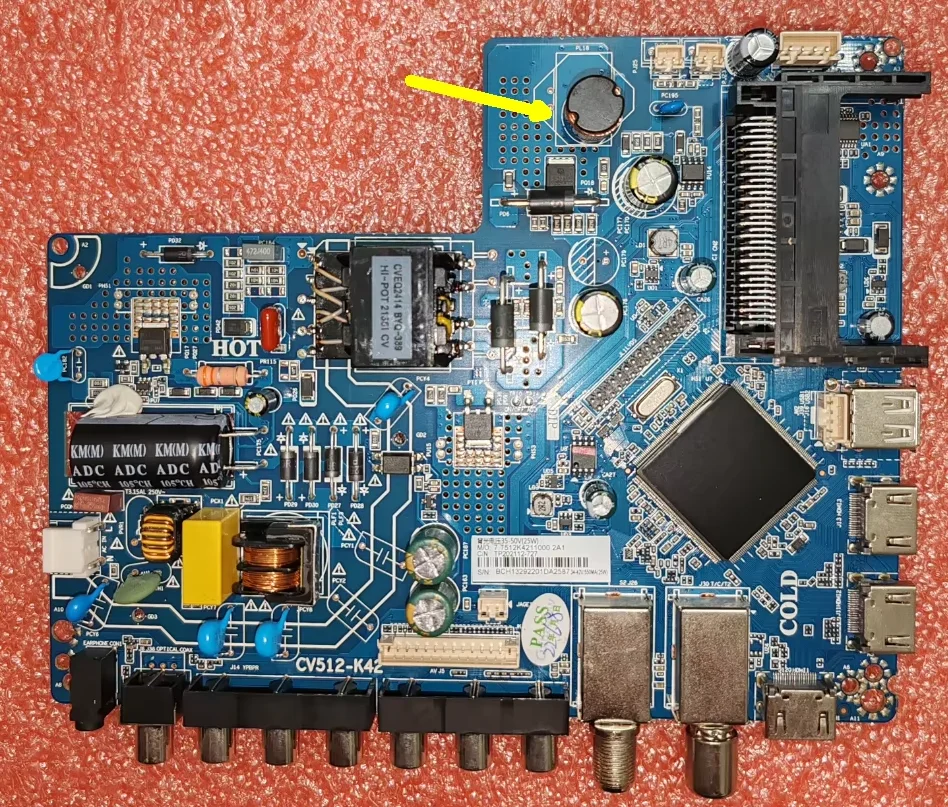 

CV512-K42 Three in one TV motherboard FOR LED 1366X768