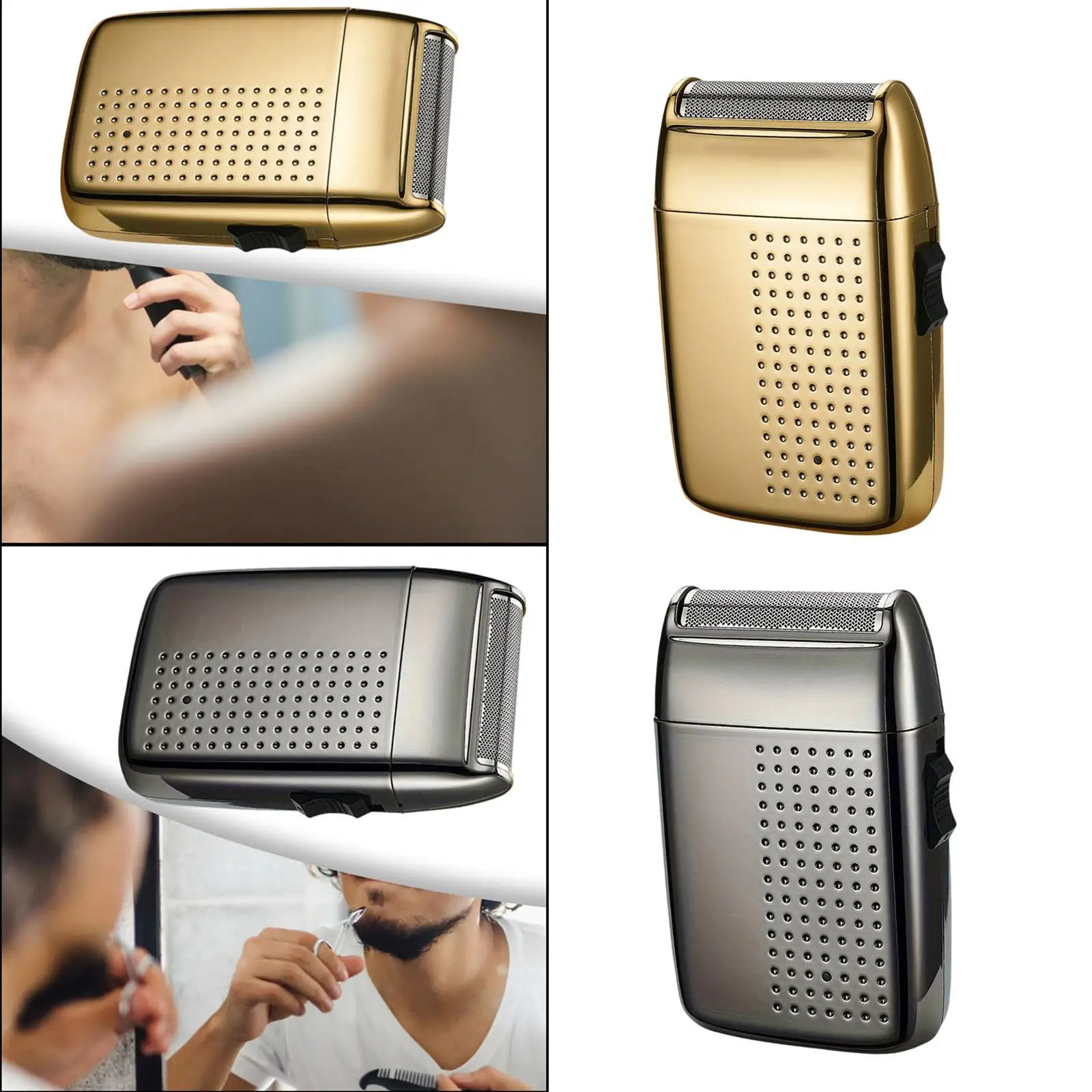 Mini afeitadora desmontable lavable para el hogar, maquinilla de afeitar con cabeza para Barba, regalos para papá al aire libre