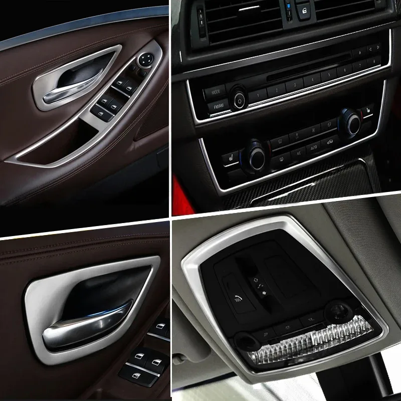 

For BMW 5 Series F10 F18 2011-2017 Car Inner Gearshift Air Conditioning CD Panel Door Armrest Cover Trim Car Stickers