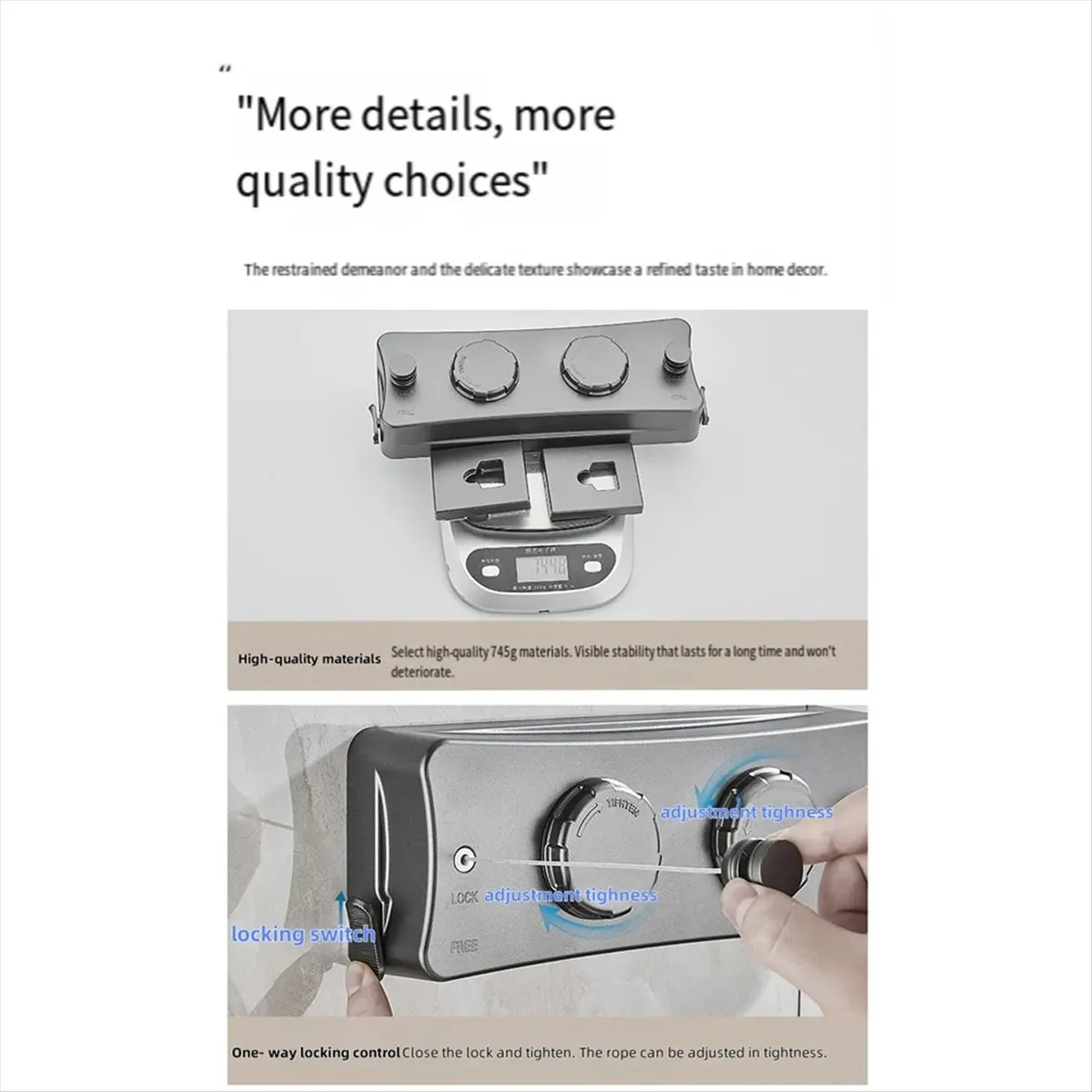 

(SPOR) Выдвижная сушилка для белья 5,1 метра, для использования в помещении/на улице, для ванной комнаты, вешалка для сушки одежды, сушилка для белья Double A