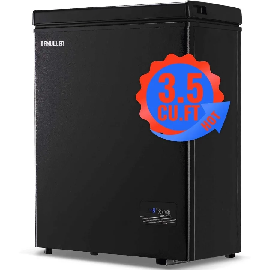 

Мини-морозильная камера, небольшая морозильная камера с верхним открытием и съемной корзиной для хранения для домашней кухни, гаража, белая