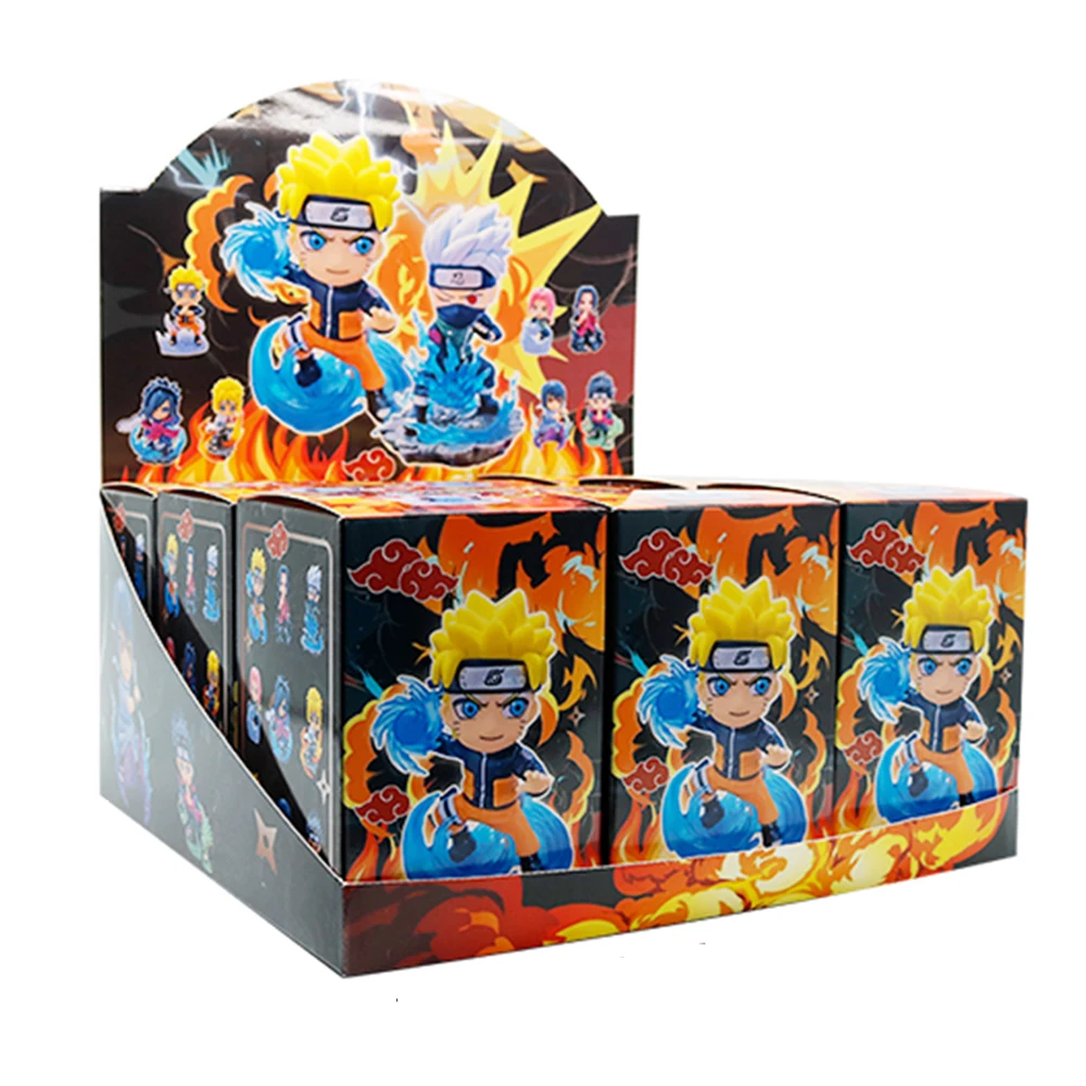 

9pcs Hokage Q-version Naruto Sasuke Kaka Xiyu Zhibo Itachi Fourth Generation Blind Box Doll Handmade Model Ornament Gift