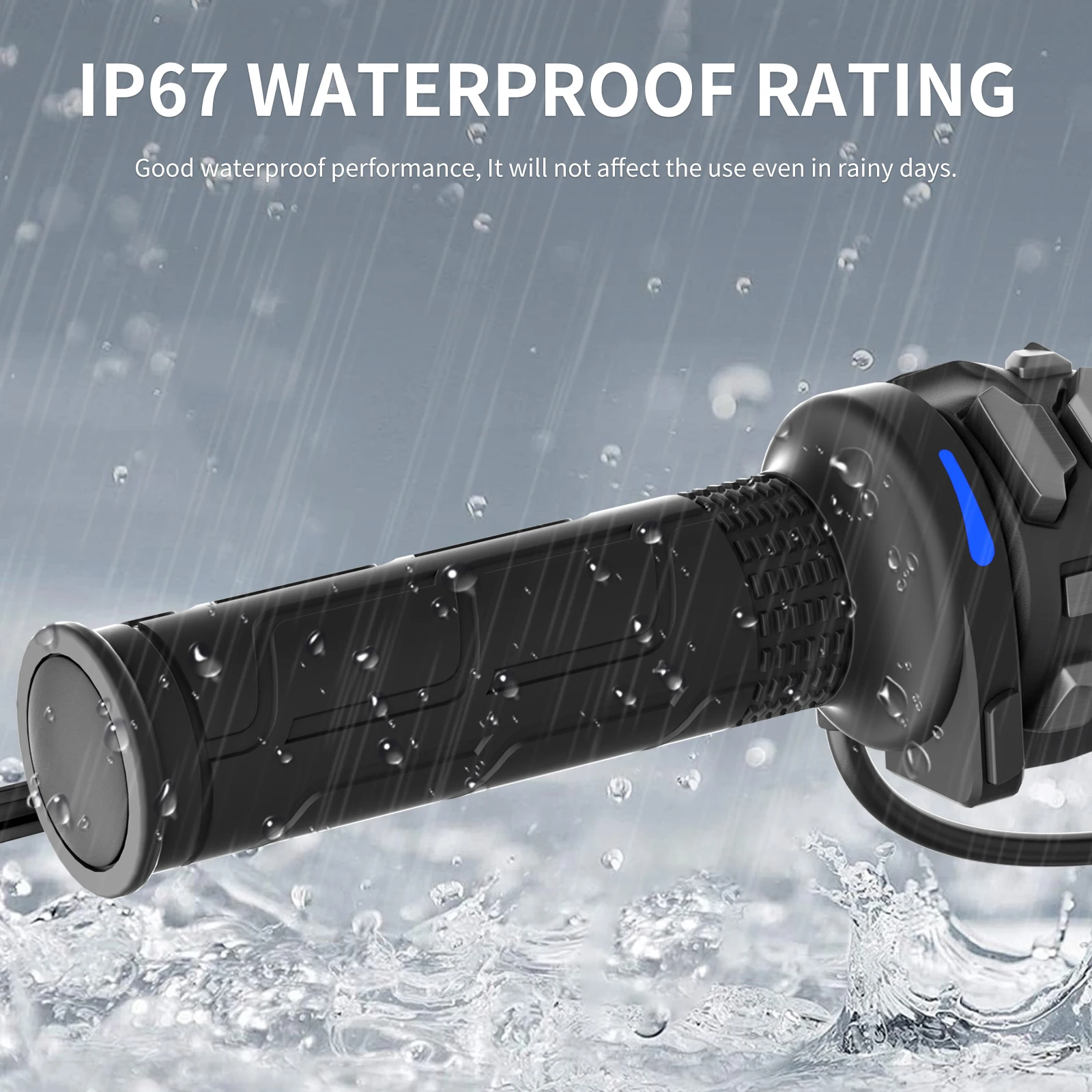 Poignées chauffantes universelles pour moto, 12V, 22mm, température réglable, poignées chauffantes pour moto