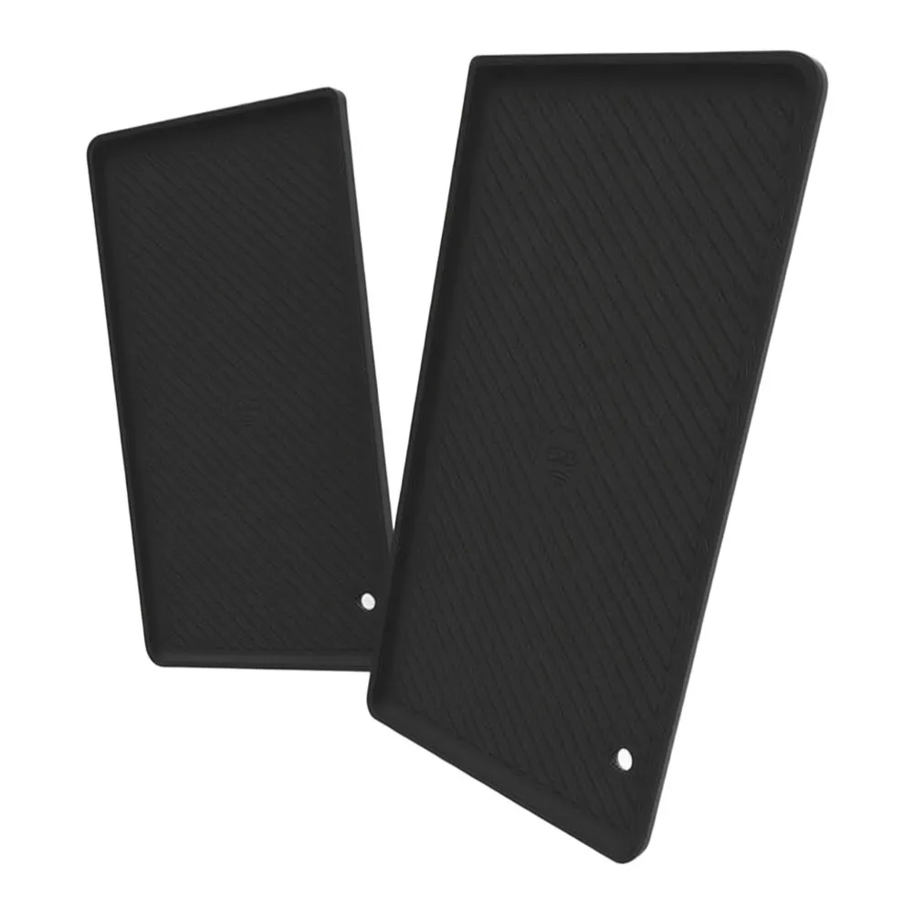 Silicone Console Armrest Storage Box Compatible with For Toyota For BZ4X 2026 Black 20x11x2cm Interior Solution