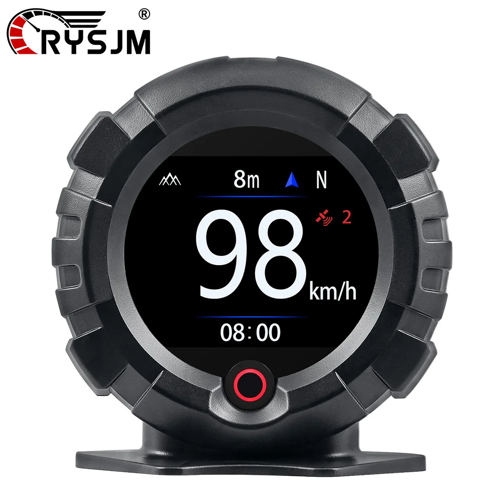 

RYSJM GPS / OBD Car Head Up Display Car Digital HUD Inclinometer Slope Meter Automotive Off-road Car Accessories X95 With Alarm