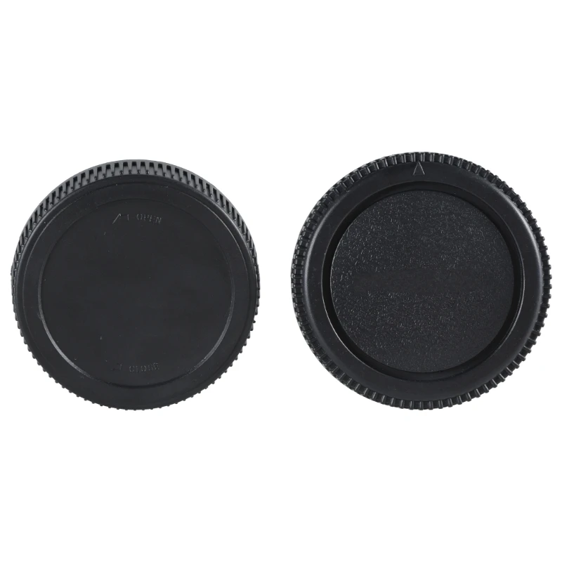 2 Set Protective Camera Body Cover Guard Rear Lens Caps for OM Mount Cameras Replacement Lens Protector