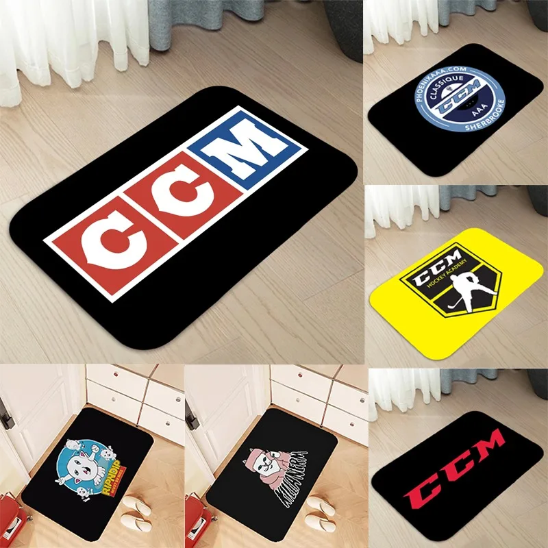 Hockey Doormats Home Carpet Entrance Door Mats Modern Decor Carpet Bathroom Floor Mats Letter Living Room Bedroom Decoration