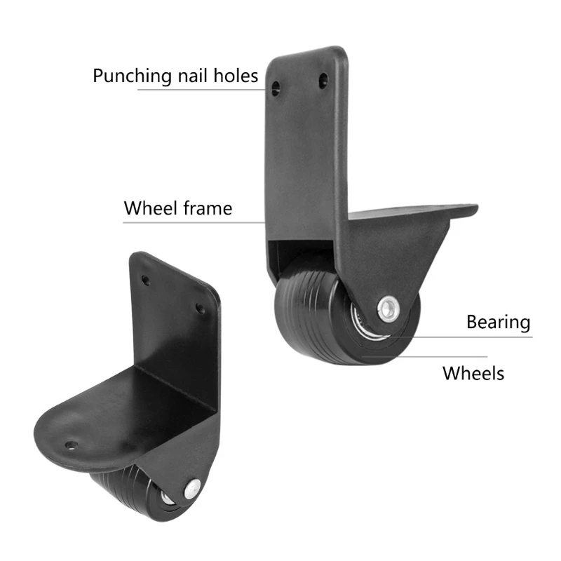 2pcs Convenient Suitcase Wheel Accessories Right Angles Fixing Wing Perfect for Business Trips and Vacations