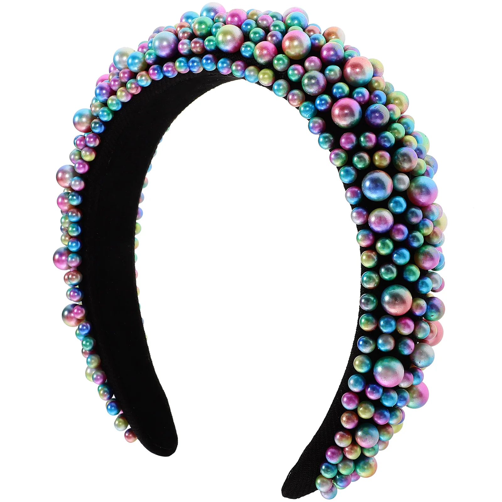 

Pearl Headband 4cm Wide Hair Bands Women Accessories Styling Tools Spa Headbands Wash Face Festivals Parties Travel Beach