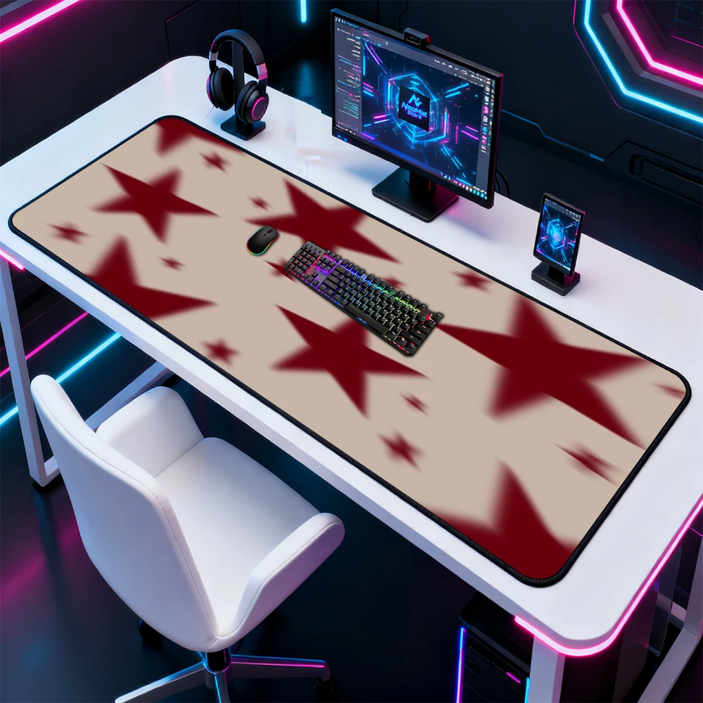 Star Mouse Pad XXL Large Mouse - Desk Setup Red recension och pris