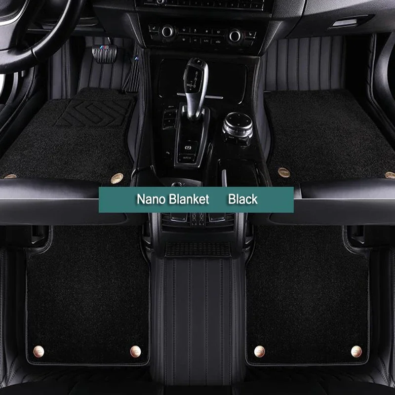 

double layer Custom Car Floor Mats For Audi A5 Sportback 4Doors Hatchback Auto Carpets Foot leather floor liners