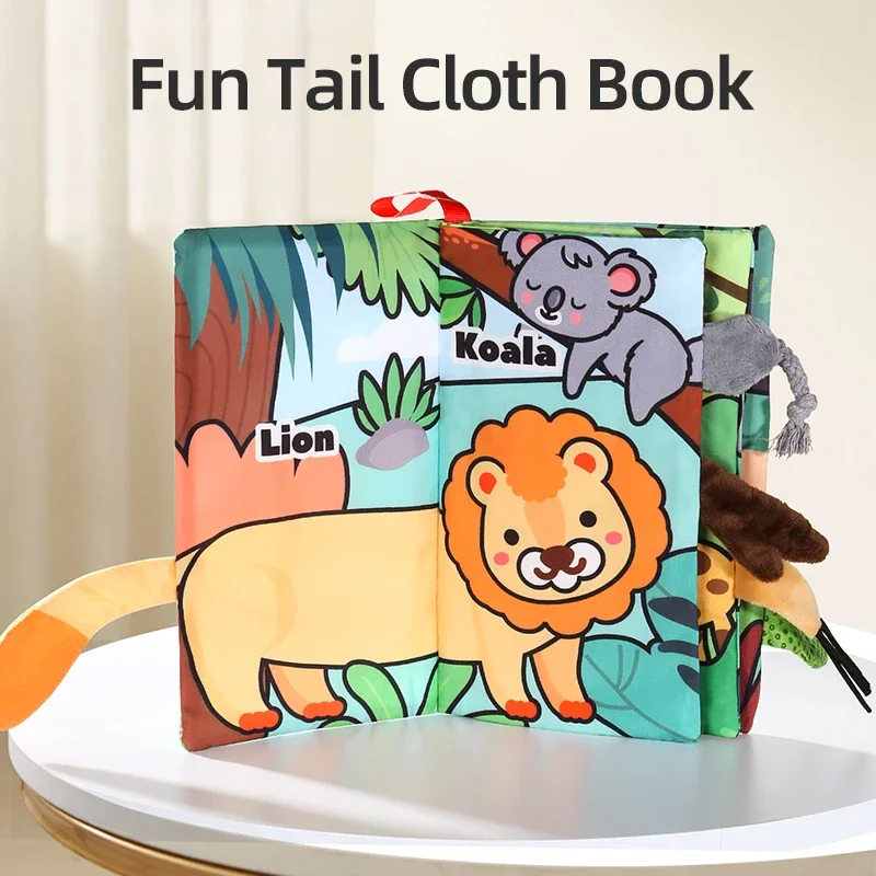 Puzzle Early Education Toys Cloth Books Durable And Washable Jungle Animal Enlightenment Cognition Gift For Newborn