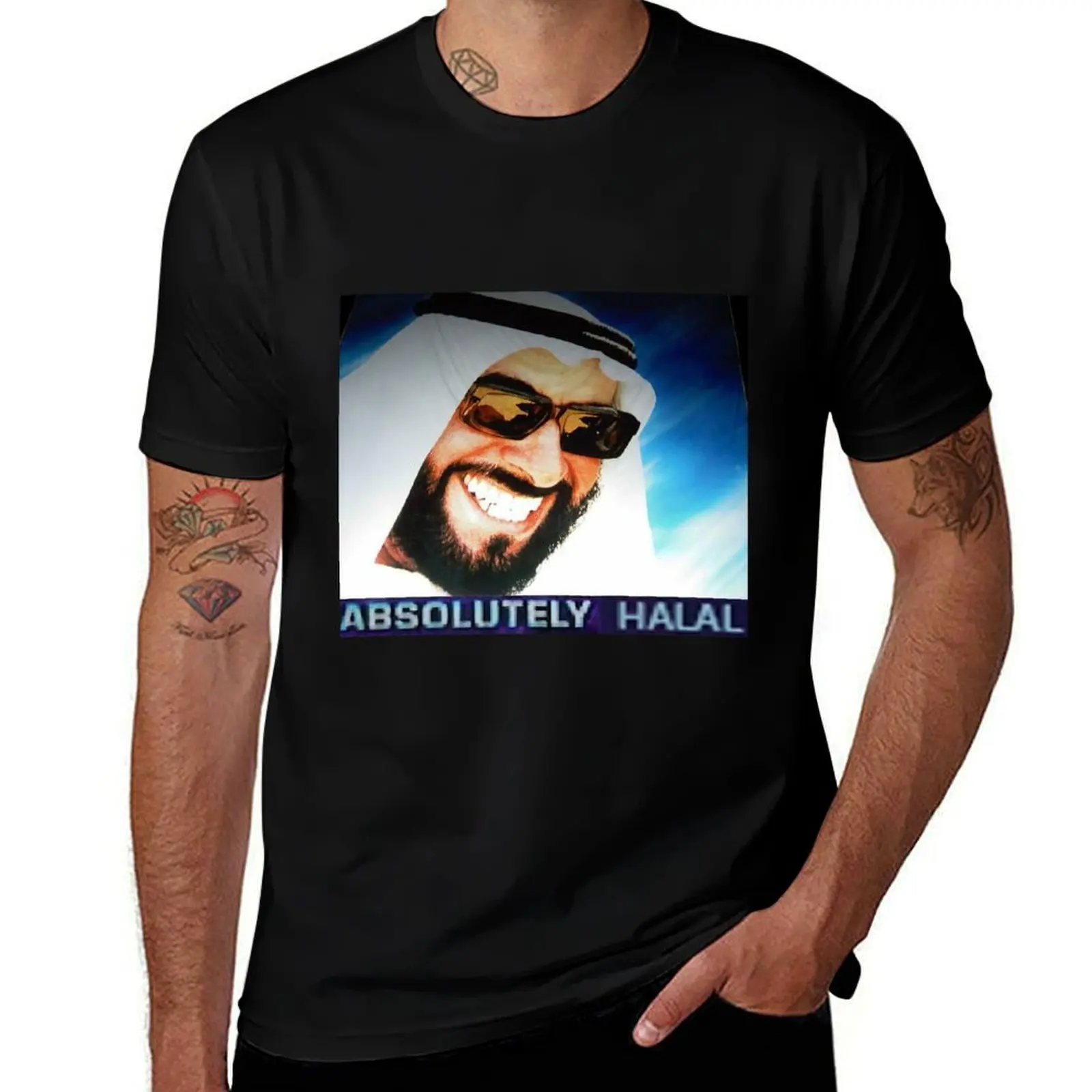 ABSOLUTELY HALAL T-Shirt Fashion Pattern Printed Tee Shirt T-Shirt