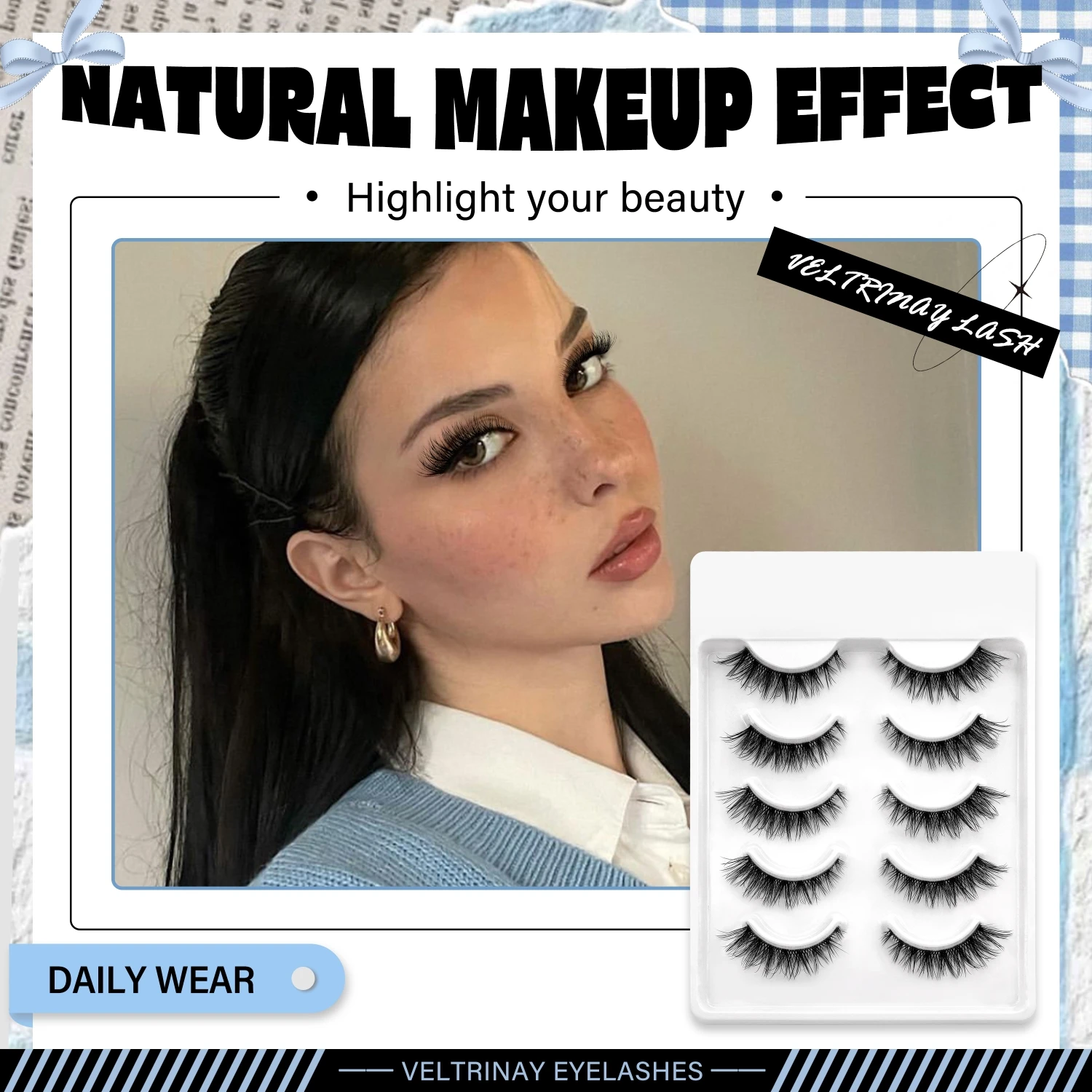 ヴェルトリア ナチュラルアイラッシュ ナチュラルフェイクラッシュ クリアバンドラッシュ つけまつげ ウィスピーラッシュ ナチュラルアイラッシュ メイクアップ