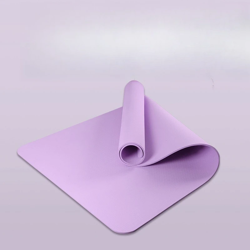 

Wide Non-Slip Yoga Mat - Thickened TPE Fitness Mat for Beginners, 6/8/10mm Exercise Floor Pad with Carrying Strap for Home & Gym