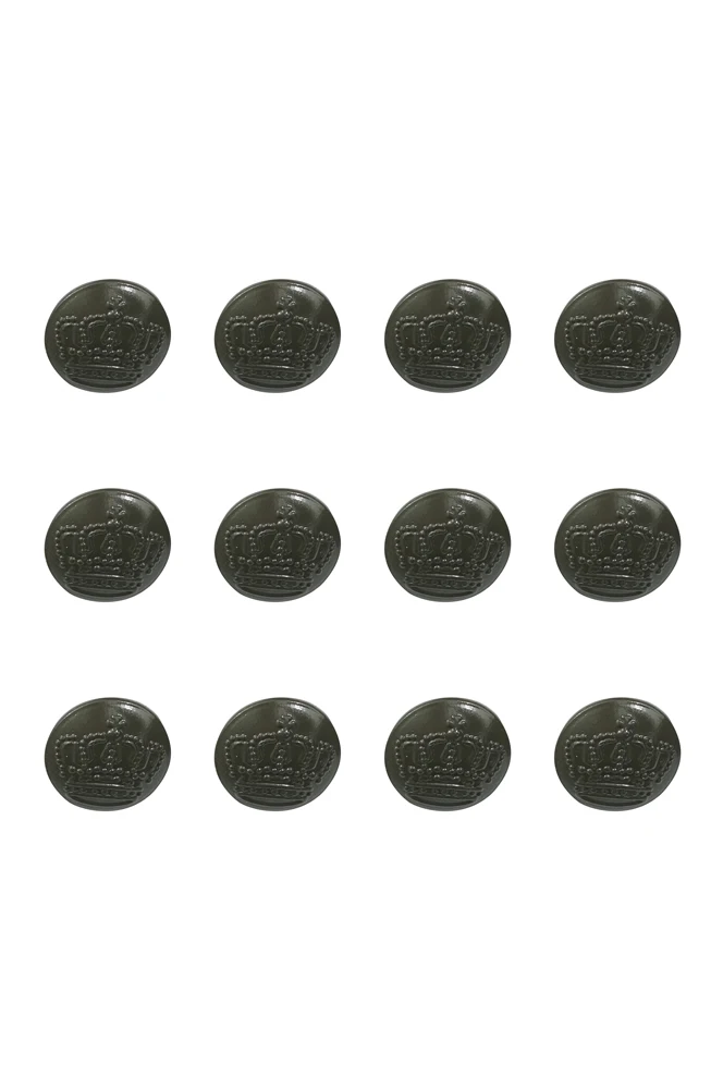 GC-041 WWII German WWI Imperial German Crown EM Button 18mm (12pcs)