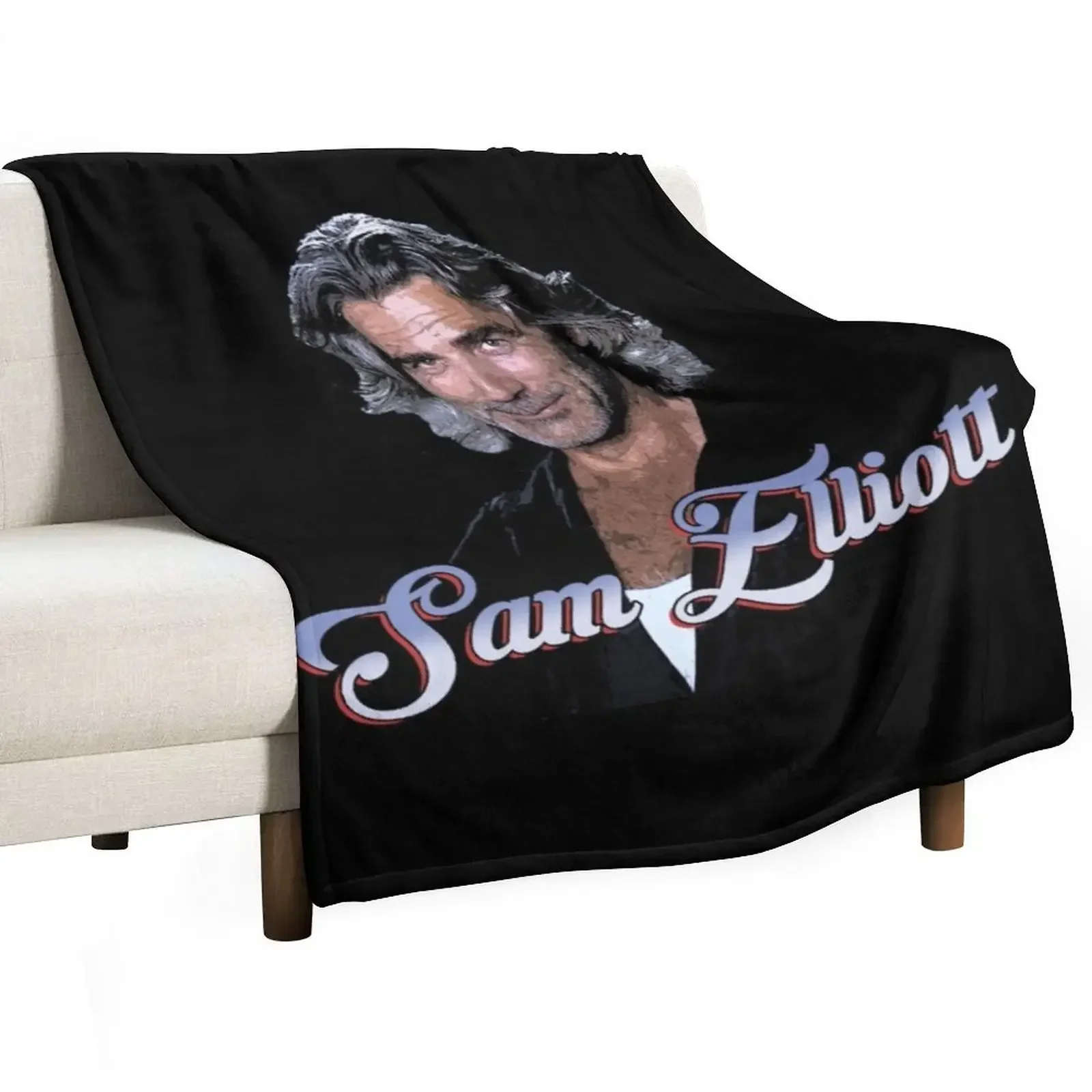 

Sam E lliott as Wade Garrett from Roadhouse Throw Blanket Faux Fur Soft Warm Blanket for Bed