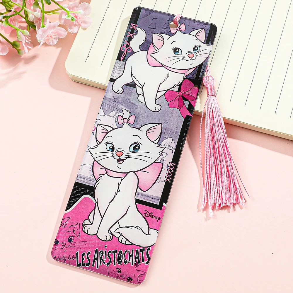 Cartoon The Aristocats Disney Marie Cat Pink Acrylic Bookmarks