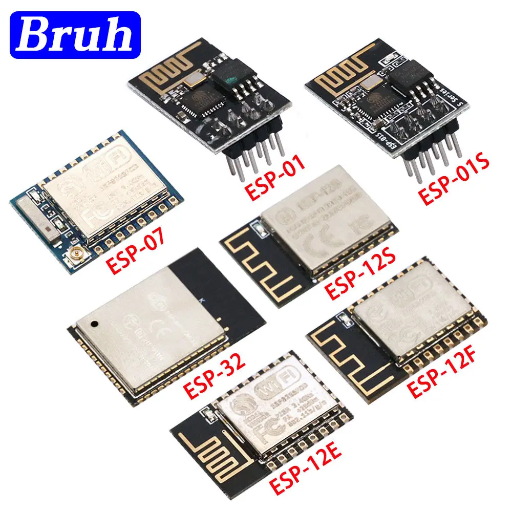 Módulo sem fio Serial WiFi, Transceptor sem fio, ESP8266, ESP-12F, ESP-01, ESP-07, ESP-12S, ESP-12E, ESP-01S,