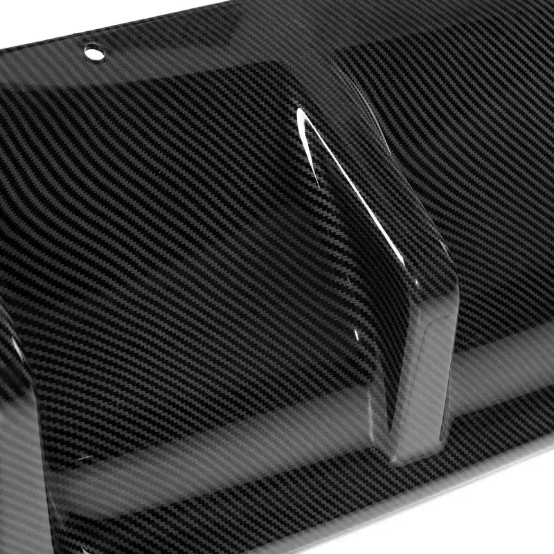 For Infiniti Q50 2014-2017 Rear Diffuser Bumper Lip Carbon Fiber Look / Black Boot Bracket Spoiler Guard Protector Cover Tuning