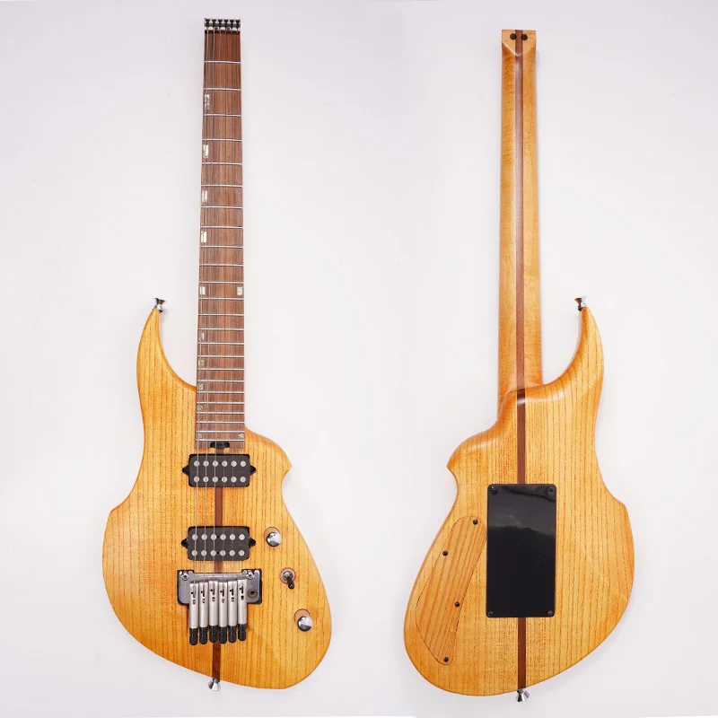 

24-ладовая безголовая электрогитара, рок-металлическая гитараra, легкий двойной хамбакер, корпус почек