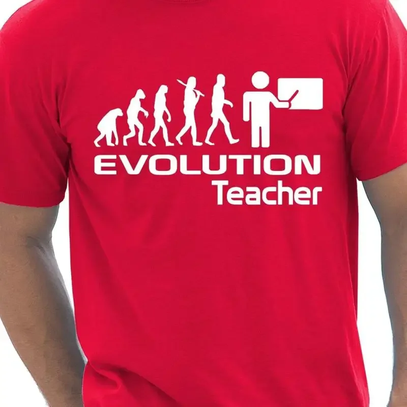 Evolution Of A Teacher Job Work Unisex T-Shirt Size S-XXL