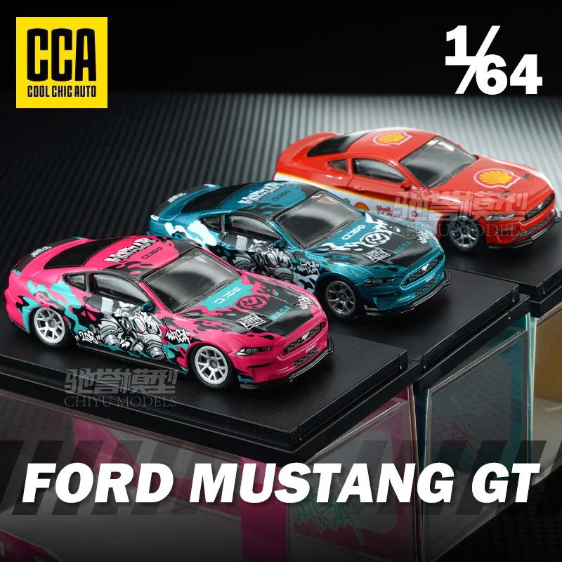 

CCA 1/64 2018, Ford MUSTANG GT, литые металлические автомобили, игрушки для мальчиков, коллекционные модели, модели автомобилей