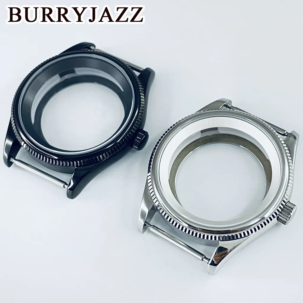 BURRYJAZZ 39mm NH34 NH35 NH36 NH38 NH70 NH72 Movement Watch Improved 1908 NH35 Parts Sapphire Crystal Watch Case 28.5mm Dial Mod