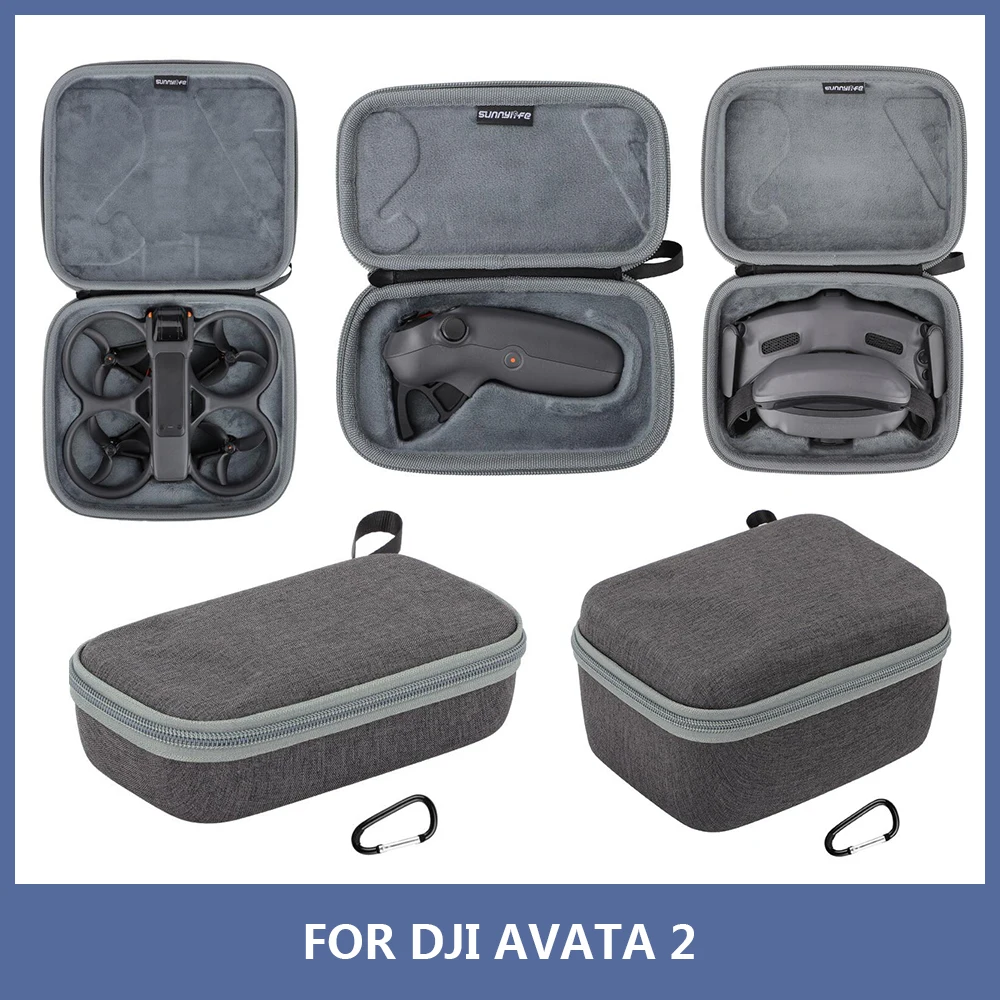 Sunnylife Drone Body Storage Bag  For DJI Avata 2 Mini Handbag Travel Carrying Case For DJI Avata 2 Goggles 2 3 Accessories