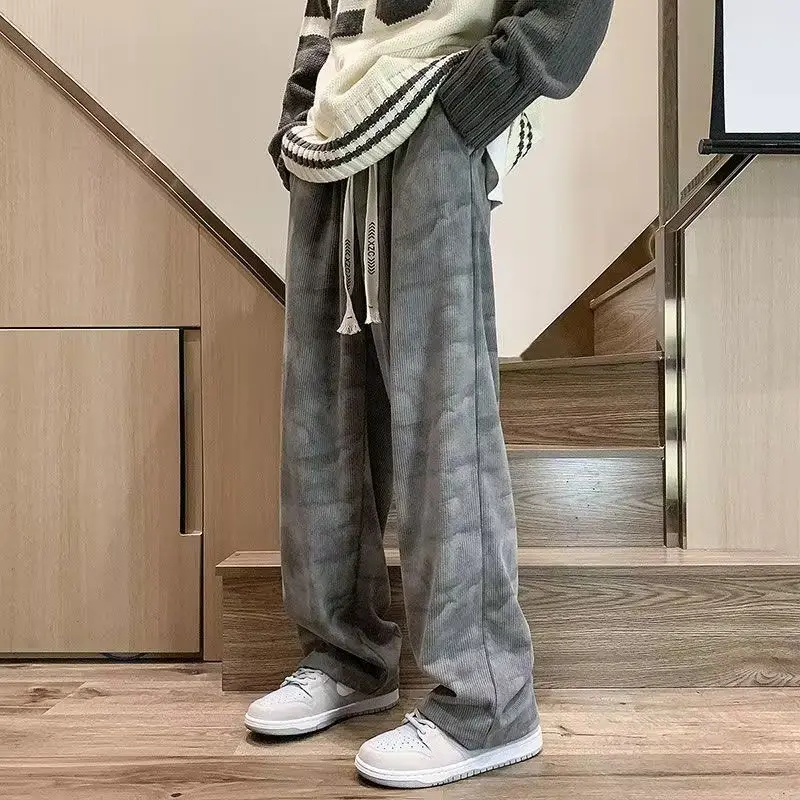 

American Vintage Corduroy Men's Autumn Loose Straight Pants