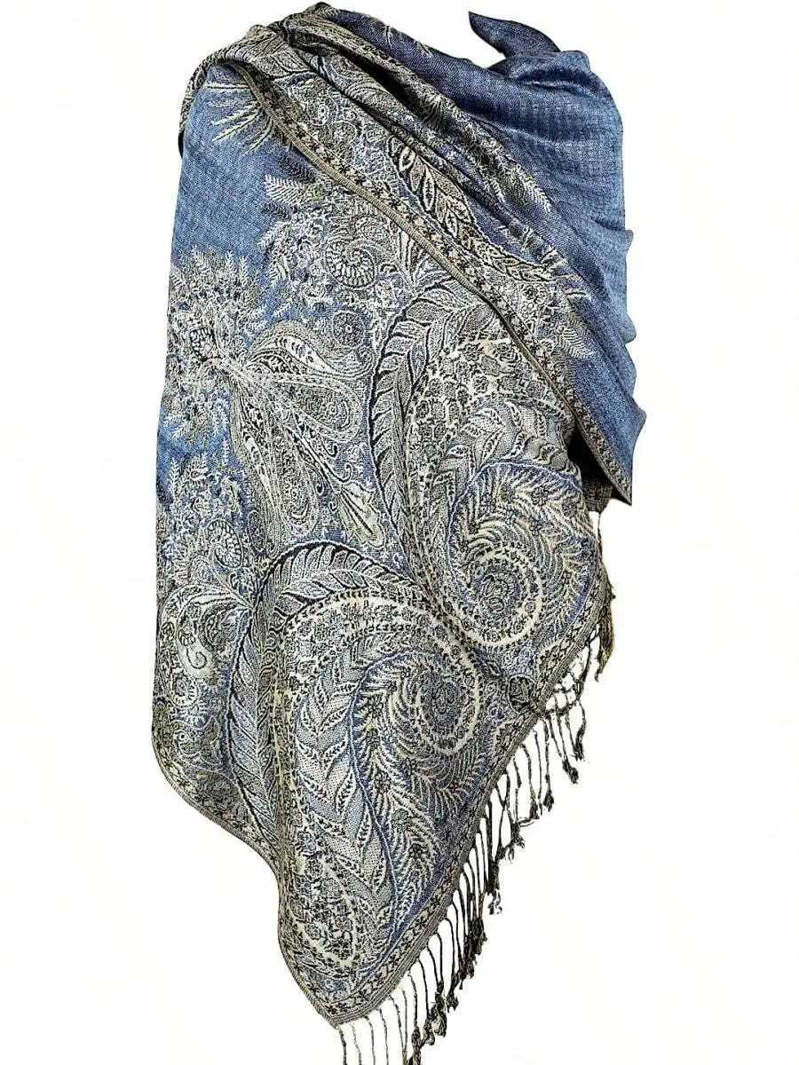 

Elegant Paisley Pashmina Shawl Wrap For Women Daily Wear And Weddings