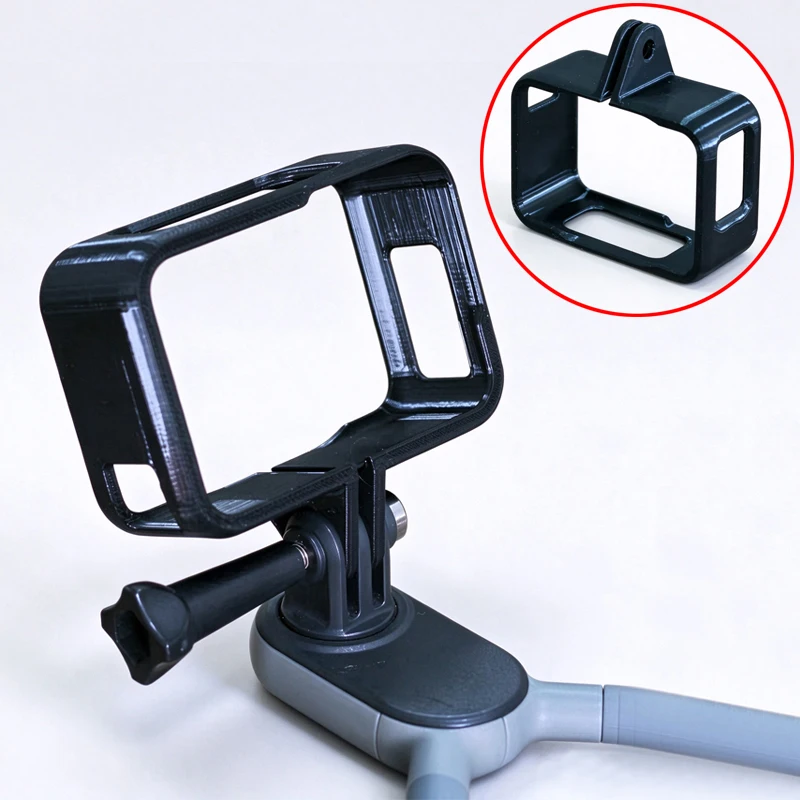 1PCS For GoPro 9/10/11/12/13 Action Camera Horizontal Frame Mount Shooting Cage 3D Printed Accessories for Cycling POV/Fishing
