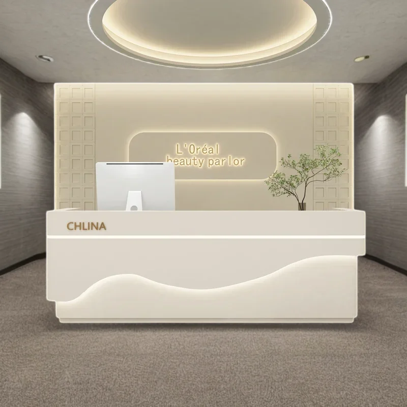 Pulpito Atril Reception Tables Counter Desk Desks Front Customer Center Beauty Salon Business Office Furniture Receptions Table