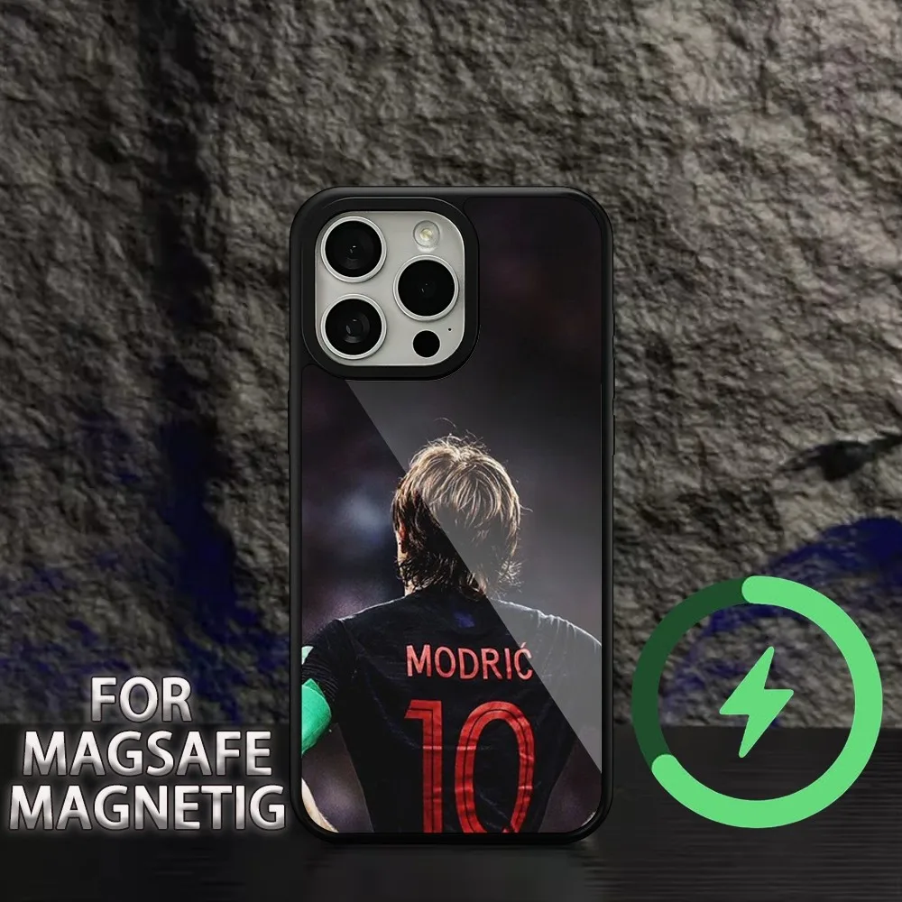 Football star M-Modric   Phone Case For iPhone 11 12 13 14 15 Plus Pro Max Charging  Magsafe Magnetic Wireless Cover