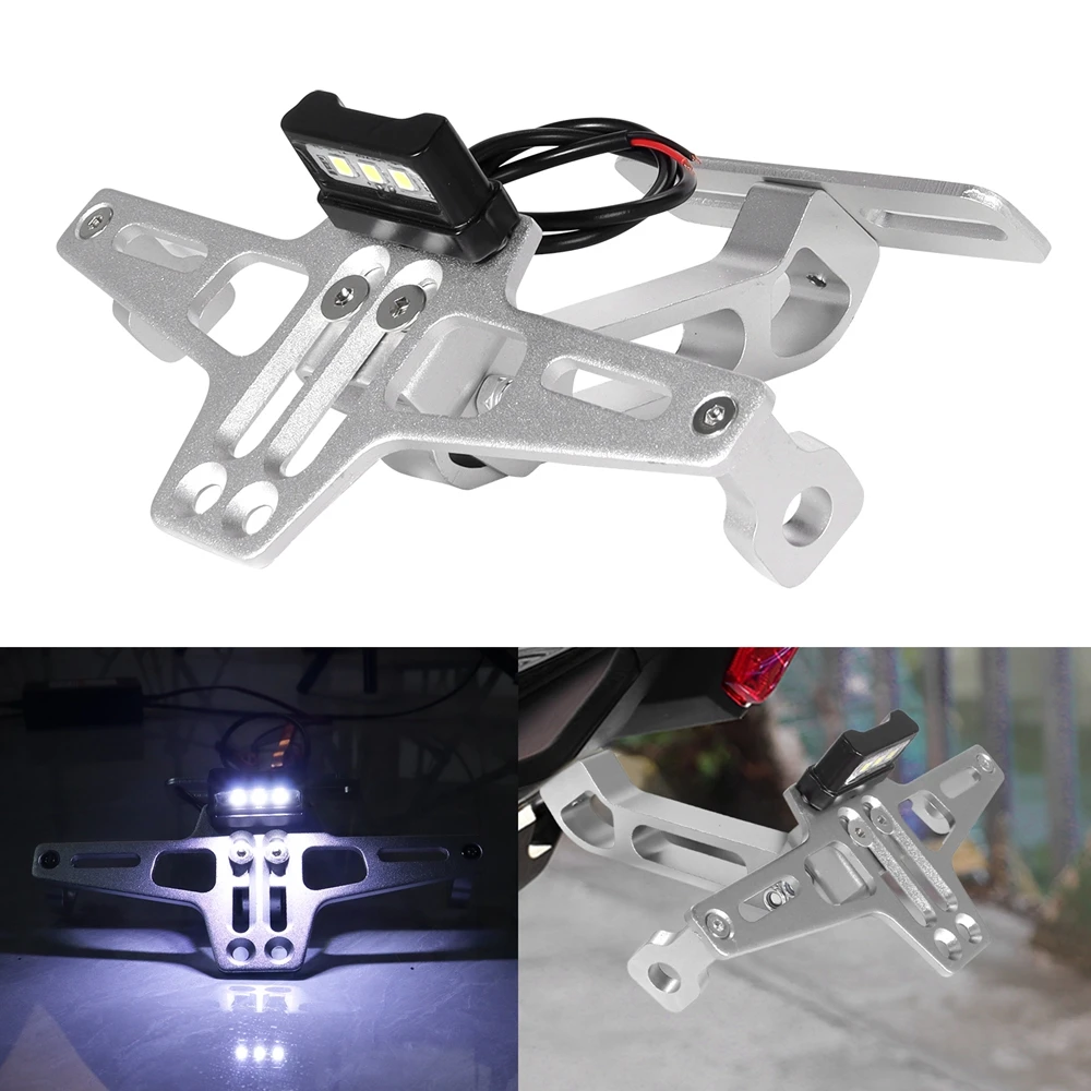 Motorrad Hinten Kennzeichen Halterung Aluminium Legierung Halterung Motorrad Universal Zubehör Motorrad Modifikation Teile
