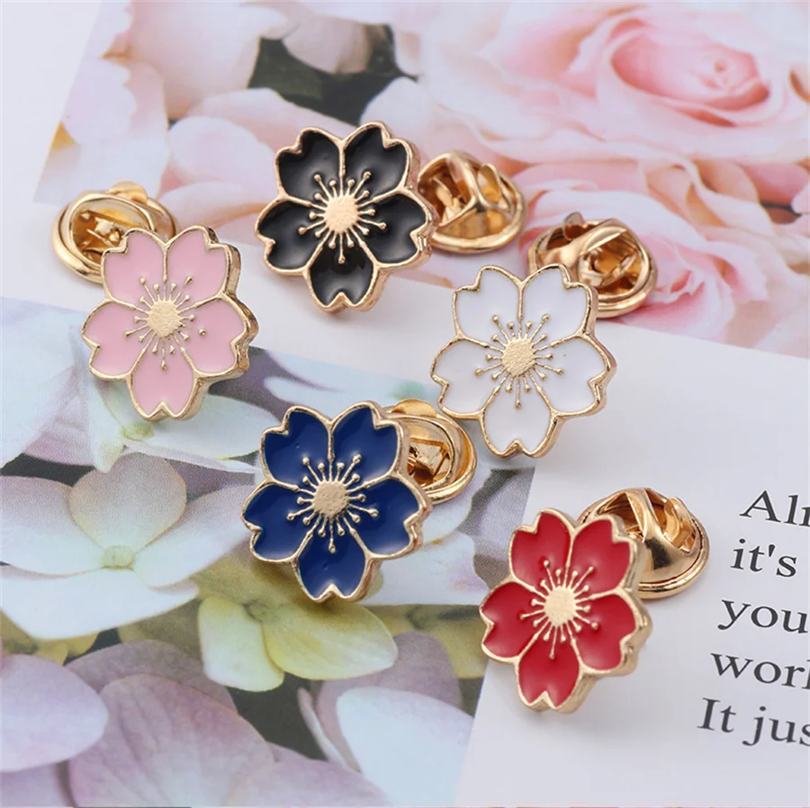 لطيف الكرتون زهرة بروش للفتيات النساء المينا زهرة النبات دبابيس مجوهرات اكسسوارات هدايا عيد الميلاد 2025 #3