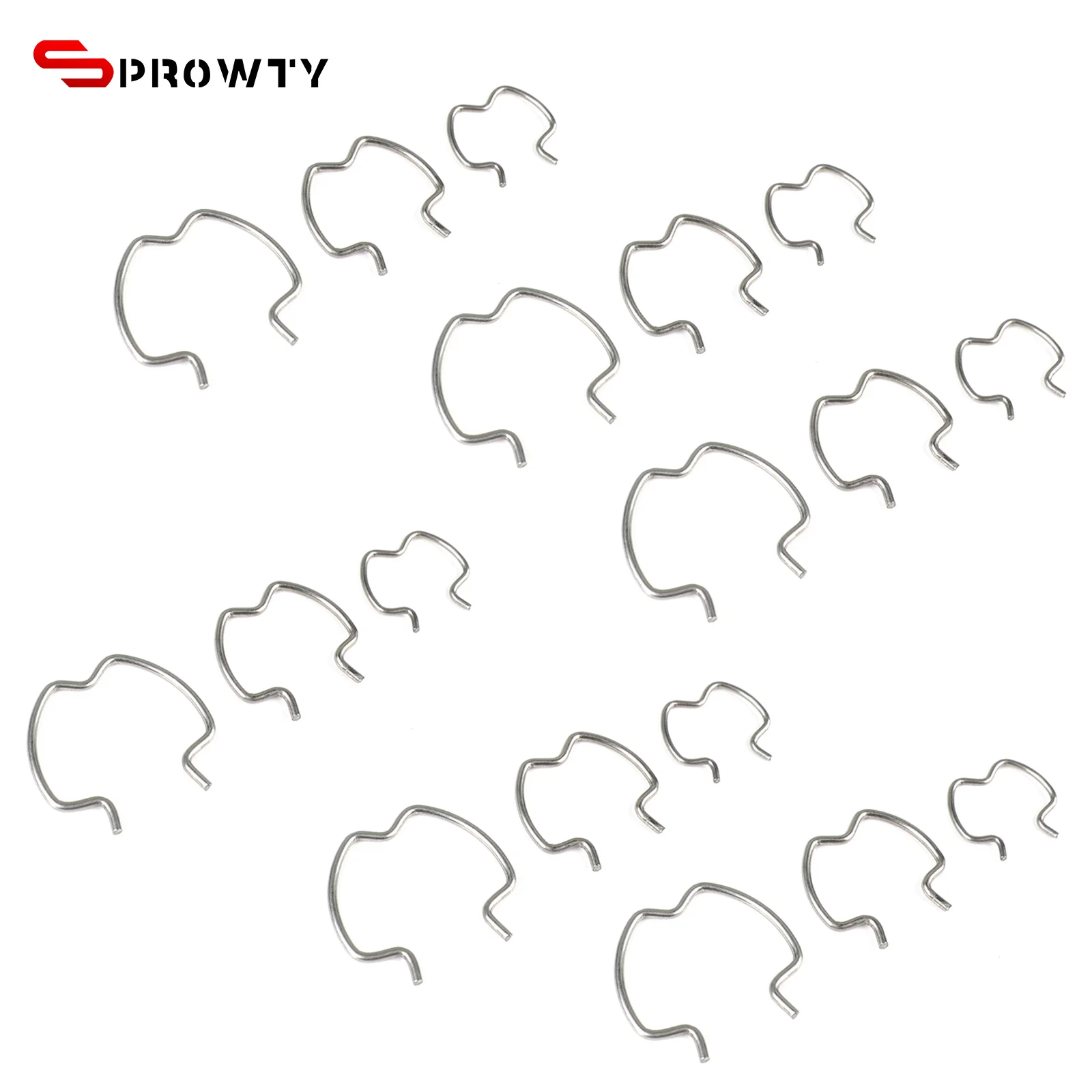 

Зажимы для шлангов охладителя трансмиссионного масла для разъемов 800-801 - Комплект из 18 штук с размерами 3/8, 1/2, 5/8 дюйма - Прочные сменные зажимы