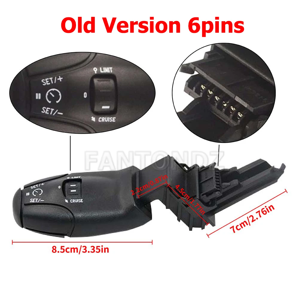 6242Z8 6242.Z9 Cruise Control Stalk Switch With Speed Limit For Peugeot 307 308 408 206 207 301 3008 for Citroen 6242Z9 6242.Z8