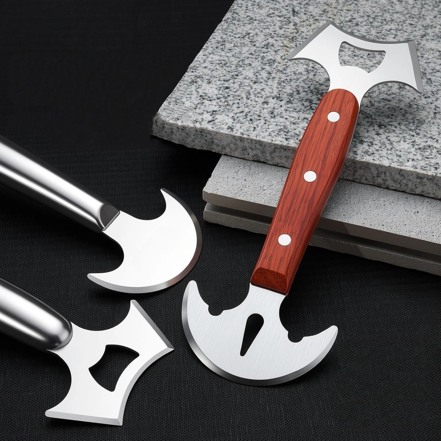 Kitchen Cleaning Shovel Remove Dirt Oil Stains Stainless Steel Arc-Shaped Cleaning Shovel Bottom Pot Ash Removal Shovel Scraper