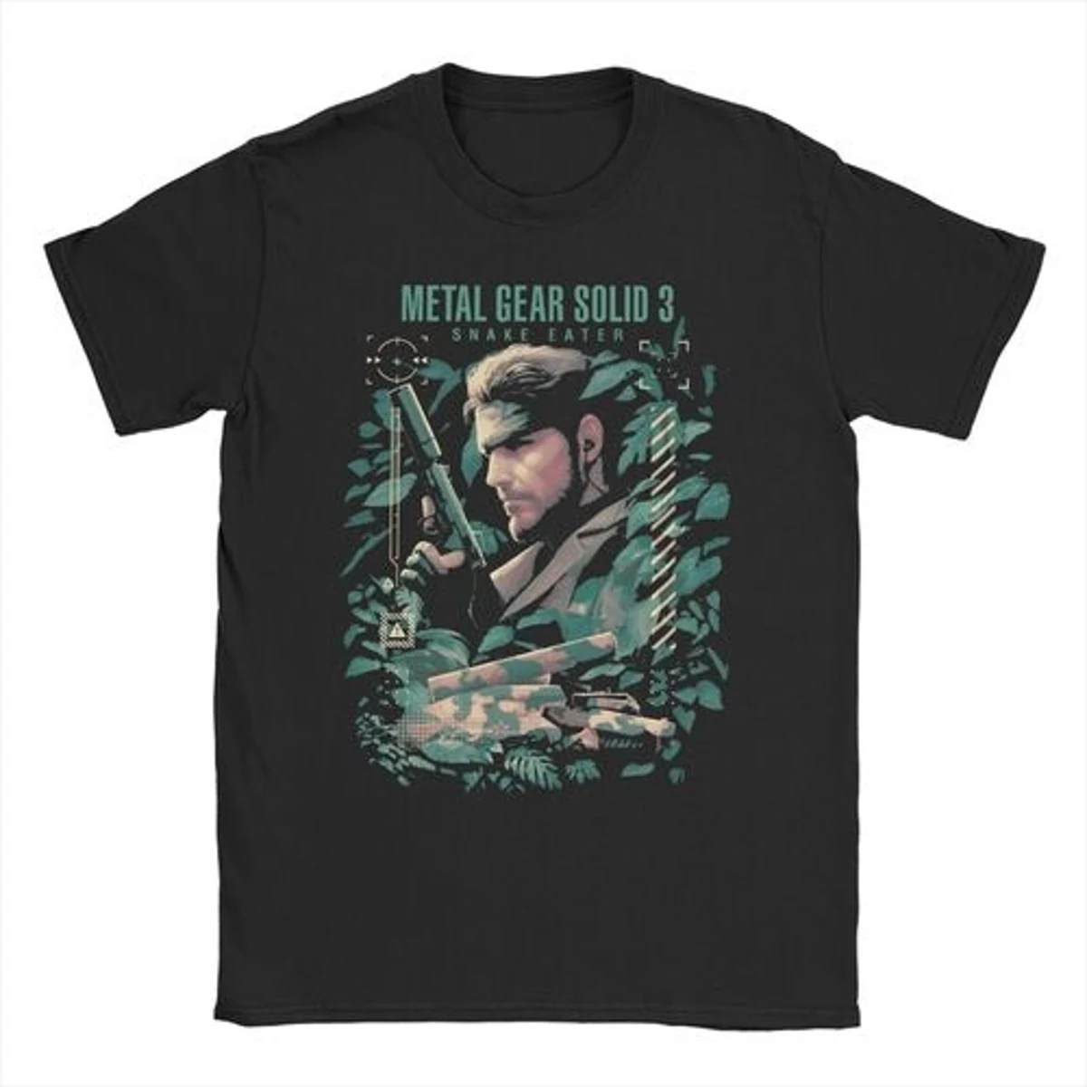 Men Women MGS1 Solid Snake Game T Shirt Metal Gear Cotton Tops